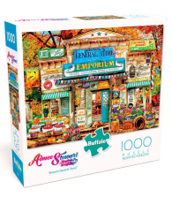 Buffalo Games Aimee Stewart Collection Brown's General Store 1000 Piece Jigsaw Puzzle