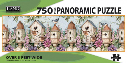 Lang Panoramic Birdhouse Garden Jigsaw Puzzle - 750-Piece