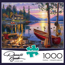 1000 Piece Marris Bush Puzzle-Canoe Lake