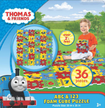Thomas & Friends ABC and 123 Foam Cube Jigsaw Puzzle - 36-Piece