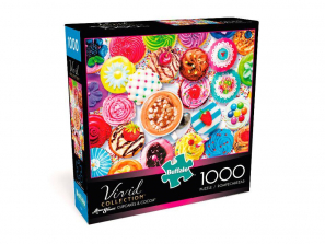 Buffalo Games Vivid Collection Cupcakes and Cocoa Puzzle - 1000-piece