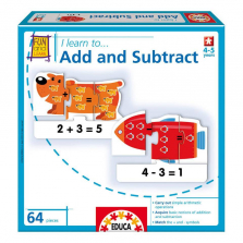 Educa I Learn to Add and Subtract Jigsaw Puzzle - 64-piece