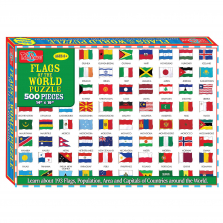 T.S. Shure Flags of the World Jigsaw Puzzle - 500-piece