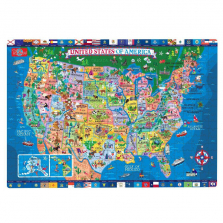 T.S. Shure United States Wooden Jigsaw Puzzle - 500-Piece