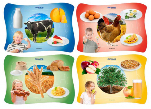 Miniland Educational Frame Puzzle - Where Food Comes From