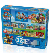 Nickelodeon Paw Patrol 12 Pack Jigsaw Puzzles