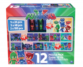 PJ Masks 12-Pack Jigsaw Puzzles