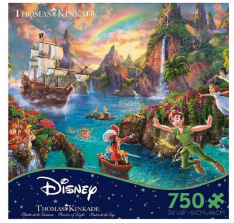 Ceaco Disney Thomas Kinkade The Dreams Collection Peter Pan Jigsaw Puzzle - 750-piece