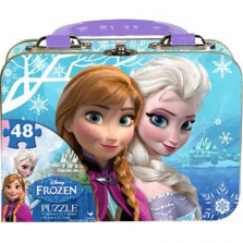 Girls Lunch Box Puzzle in a Tin - Disney Frozen