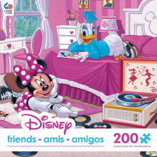 Disney Friends Minnie Mouse and Daphne Duck Jigsaw Puzzle - 200-Piece