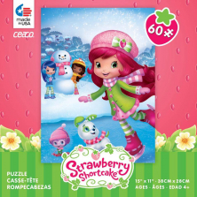 Ceaco Strawberry Shortcake Jigsaw Puzzle 60-Piece - Ice Skating