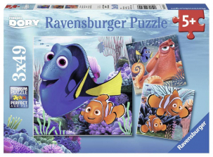 Ravensburger Disney Pixar Finding Dory 3 Pack Jigsaw Puzzles - 49 piece