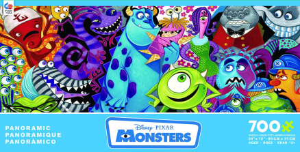 Disney Pixar Panoramic Monster Inc Jigsaw Puzzle - 700-Piece