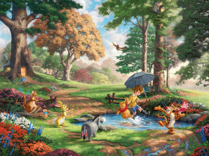 Ceaco Thomas Kinkade Disney The Dreams Collection Jigsaw Puzzle 750-Piece - Winnie the Pooh