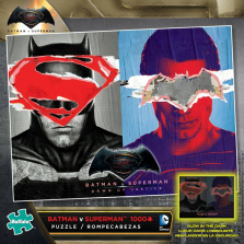 DC Comics Glow in the Dark Jigsaw Puzzle 1000-Piece - Batman v Superman