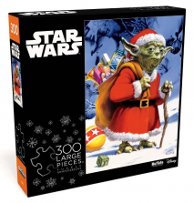 Buffalo Games Star Wars Holiday Yoda 300 Large Piece Jigsaw Puzzle