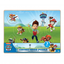 Paw Patrol Chunky Wood Puzzle - 7-piece