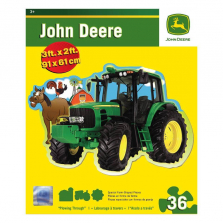 John Deere Plowing Through Floor Puzzle: 36 Pcs