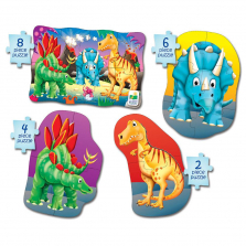 The Learning Journey 4-in-a-Box Dino My First Jigsaw Puzzles Set