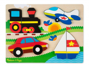 Melissa & Doug Vehicles Wooden Chunky Jigsaw Puzzle (20 pieces)