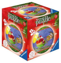 Ravensburger Christmas Santa's Sleigh 3D Puzzle Ball - 54-piece