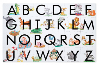 Melissa & Doug ABC Learn the Alphabet Cardboard Floor Jigsaw Puzzle - 24-Piece