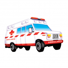 Platapilla Ambulance Floor Wooden Puzzle - 7-piece