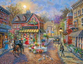 Cobblestone Village 350 Piece Jigsaw Puzzle