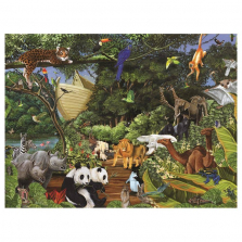 Family Varying Piece Size Puzzle - Noah's Gathering: 400 Pieces