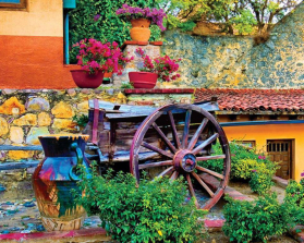 Colorful Courtyard 1000 Piece Jigsaw Puzzle