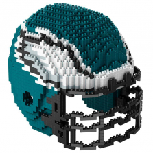 Forever Collectibles 3D BRXLZ Mini Helmet Puzzle 1400-Piece - Philadelphia Eagles