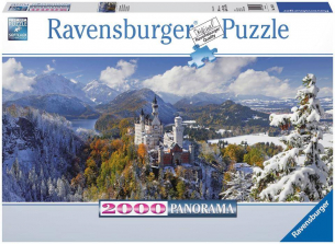 Neuschwanstein Castle Panoramic Puzzle - 2000-Piece