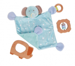 Imaginarium 3 Piece Snuggle Cyan Elephant Gift Set