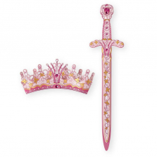 Imaginarium Pretend Foam Princess Crown and Sword Set - Pink