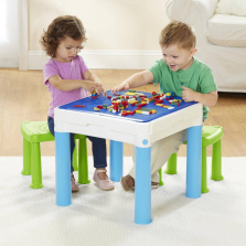 Toys R Us 2-in-1 Construction and Play Table with 2 Stools