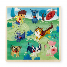 Imaginarium 8 Piece Peg Puzzle - Dog Park