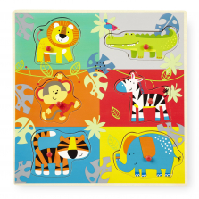 Imaginarium 6 Piece Sound Puzzle with Pocket - Safari