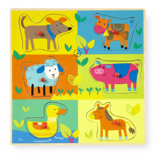 Imaginarium 6 Piece Sound Puzzle with Pocket - Farm