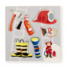 Imaginarium 6 Piece Occupation Peg Puzzle - Fireman