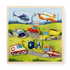 Imaginarium 8 Piece Chunky Puzzle with Pocket - Vehicles