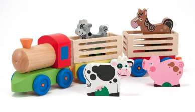 Melissa & Doug Farm Animal Train Set