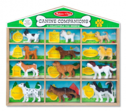 Melissa & Doug Canine Companions Pretend Play Figures - 12 Collectible Dog Breeds