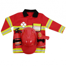 Melissa & Doug Fire Chief Role Play Costume Dress-Up Set (6 pcs)