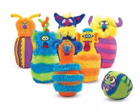 Melissa & Doug 6-Pin Stuffed Monster Bowling Set