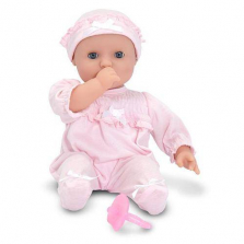 Melissa & Doug Mine to Love Jenna 12-Inch Soft Body Baby Doll With Romper and Hat