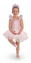 Melissa & Doug Ballerina Role Play Costume Set (6 pcs) - Includes Ballet Slippers, Tutu