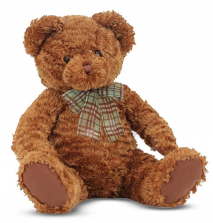 Melissa & Doug 16 inch Stuffed Chestnut Teddy Bear - Brown