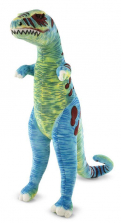 Melissa & Doug Jumbo T-Rex Dinosaur - Lifelike Stuffed Animal (over 4 feet tall)