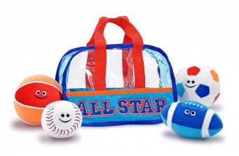 Melissa & Doug First Play All Star Sports Bag Fill and Spill Set