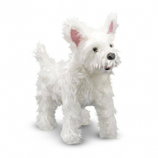 Melissa & Doug West Highland Terrier (Westie) - Lifelike Stuffed Animal Dog